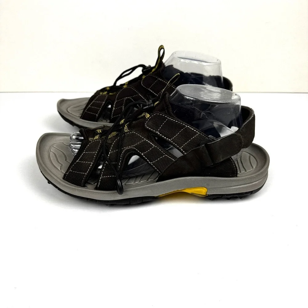 FootJoy GreenJoys Mens Golf Sandals Brown Size 10 Cleats Excellent Style 45697
